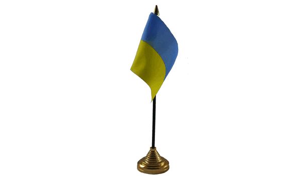 Ukraine Table Flags 